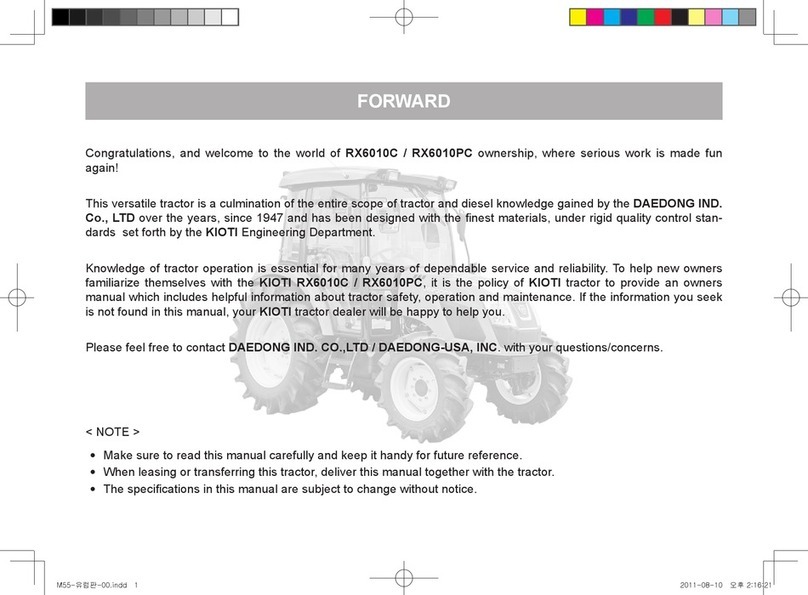 Kioti RX6010C User manual