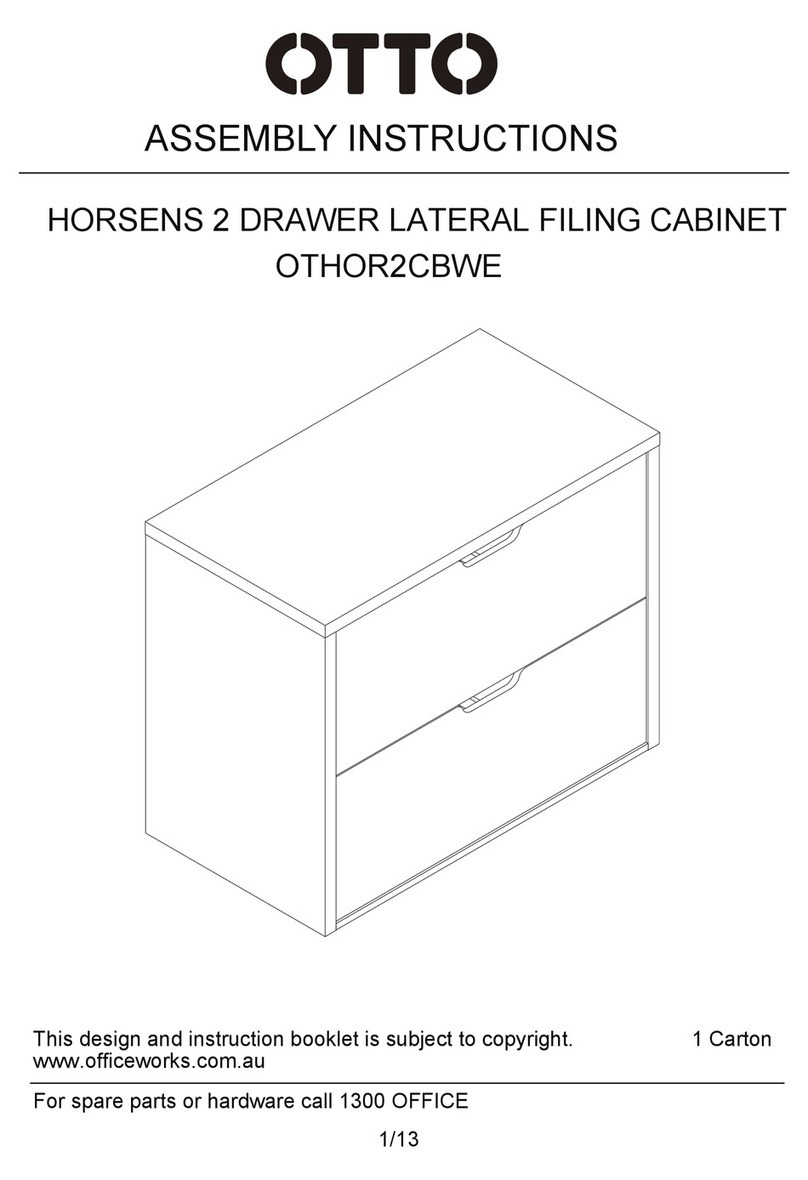 Otto HORSENS 2 DRAWER LATERAL FILING CABINET... Assembly instructions Otto HORSENS 2 DRAWER LATERAL FILING CABINET... Assembly instructions