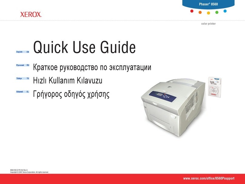 Xerox Phaser 8560 Operating manual Xerox Phaser 8560 Operating manual