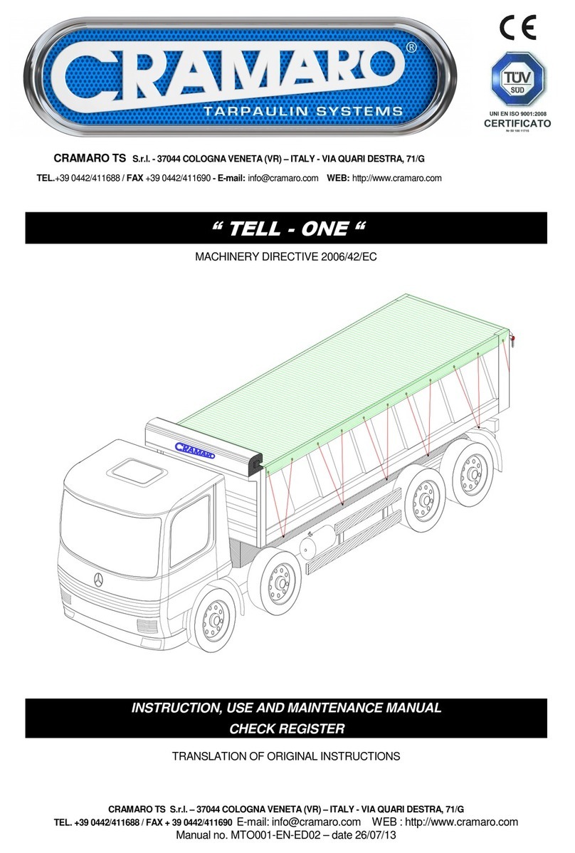 Cramaro TELL-ONE Instruction, use and maintenance manual