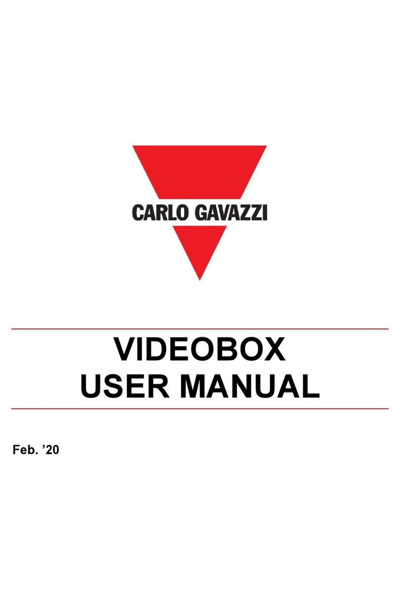 CARLO GAVAZZI SBPVBE user manual