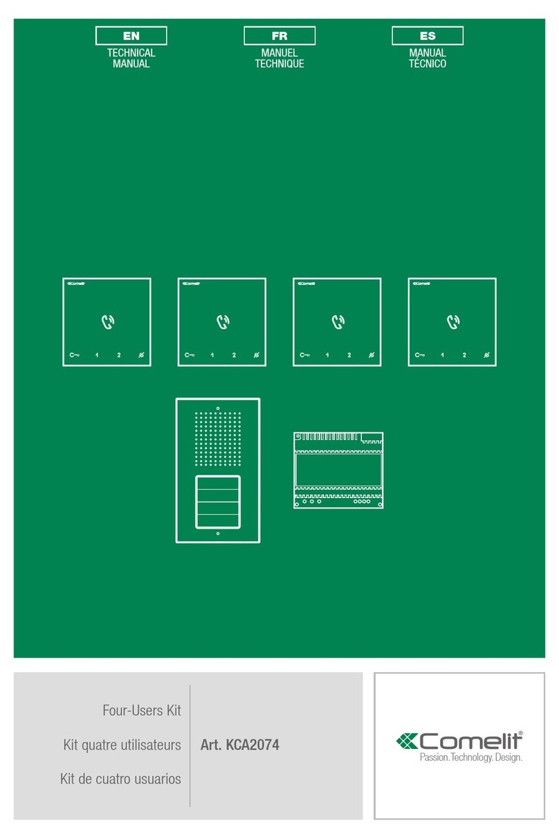 Comelit KCA2074 Technical manual