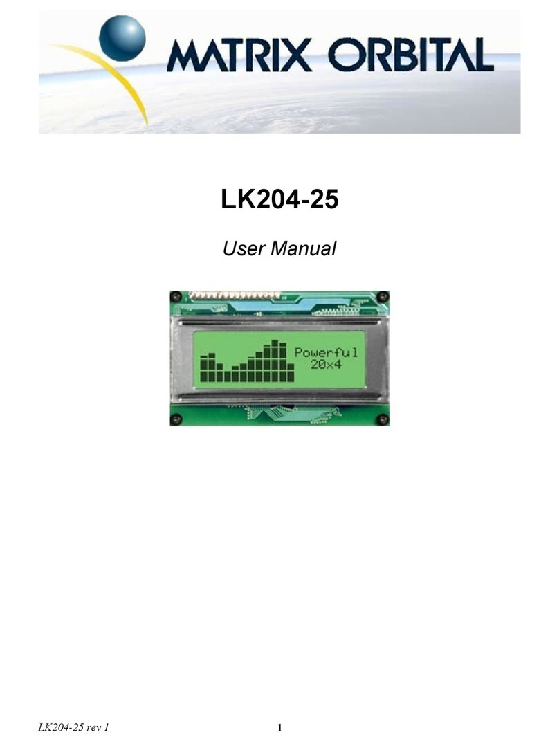 Matrix Orbital LK204-25 User manual