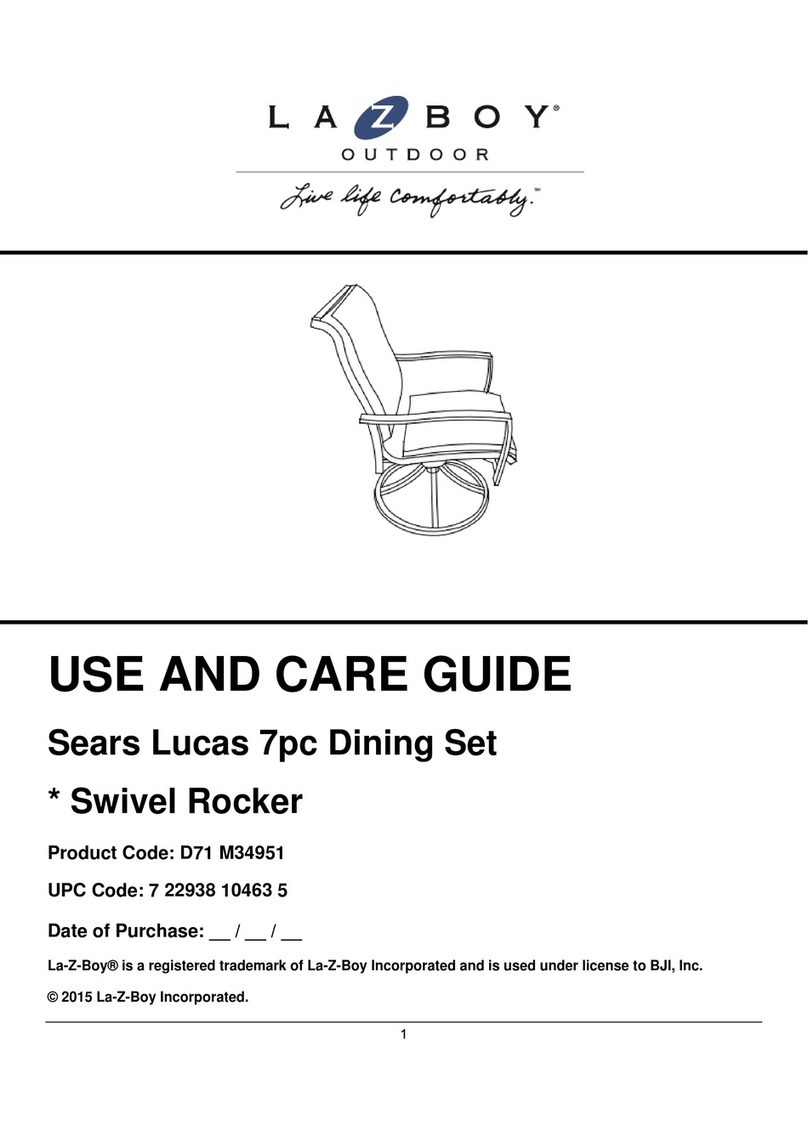 LAZBOY Sears Bethany 7PC Dining Set User manual