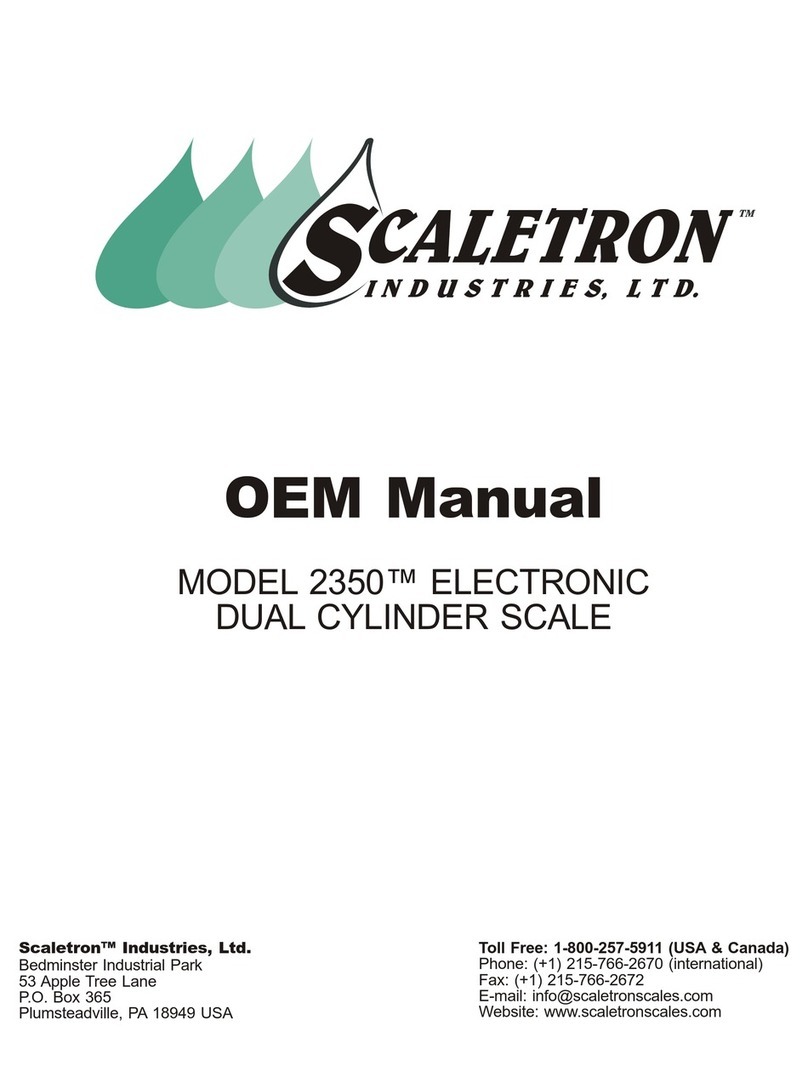 Scaletron 2350 User manual