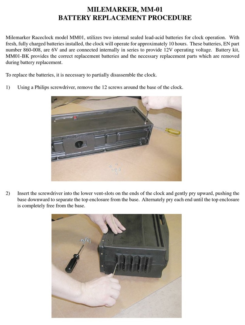 Electro-Numerics RACECLOCK MM-01 Replacement manual Electro-Numerics RACECLOCK MM-01 Replacement manual