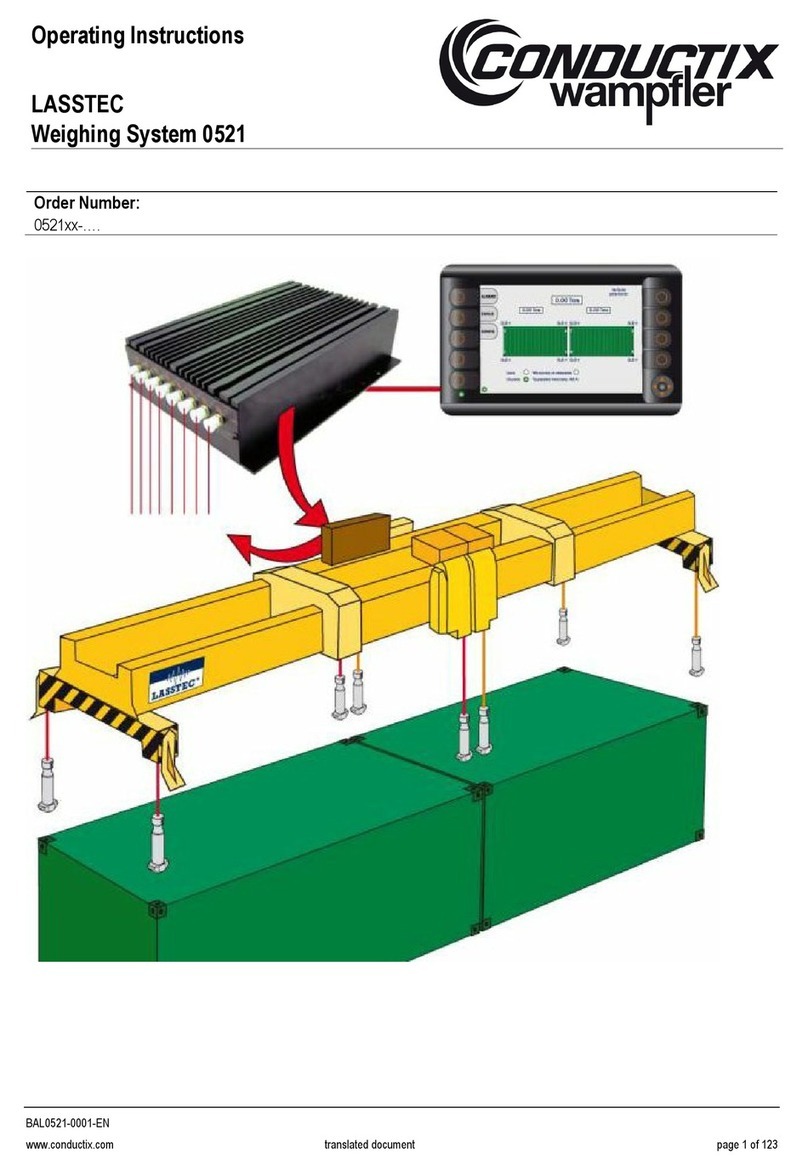 Conductix-Wampfler LASSTEC 0521 operating instructions