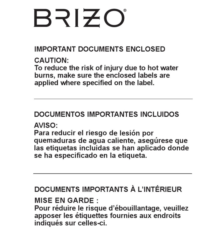 Brizo MultiChoice T60P Series manual