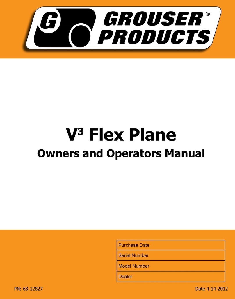 Grouser Products V3 Flex Plane User manual