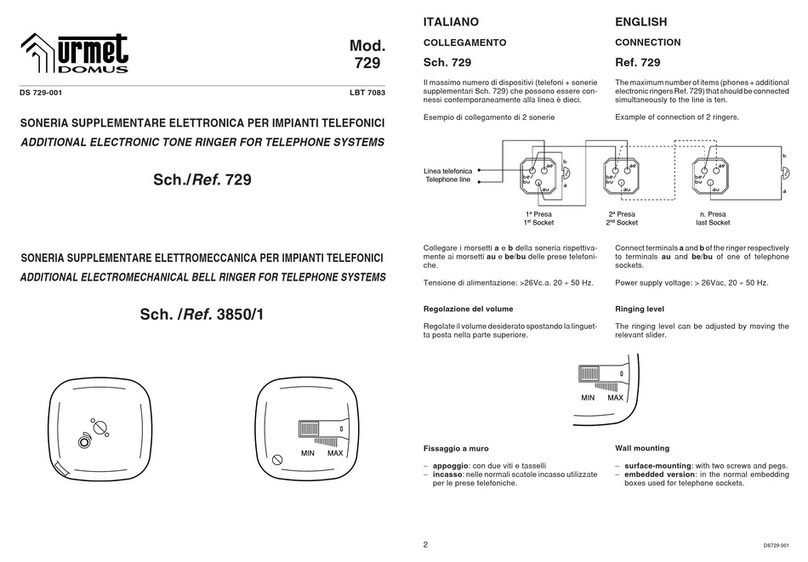 urmet domus 729 manual