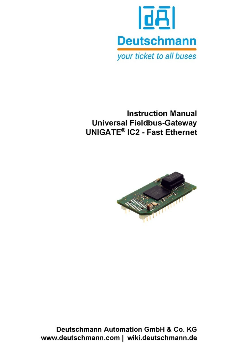 DEUTSCHMANN AUTOMATION UNIGATE IC2 - Fast Ethernet instruction manual