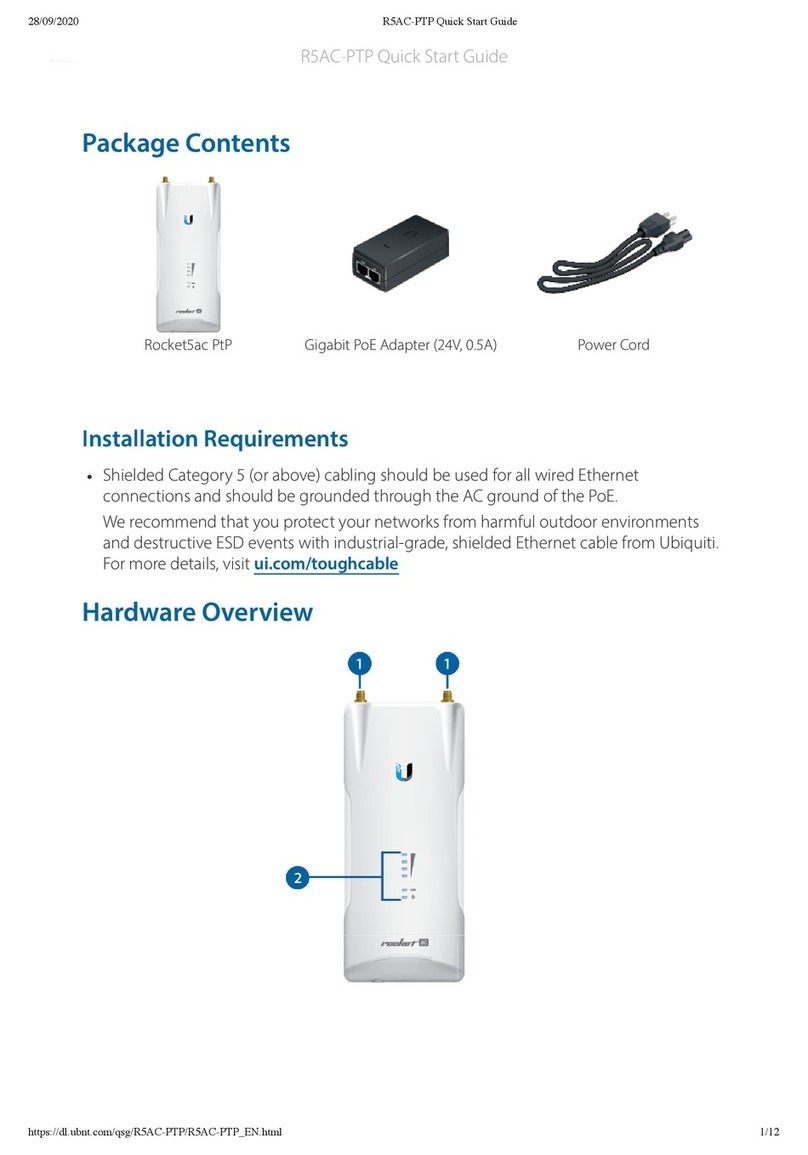 Ubiquiti Rocket5ac PtP User manual
