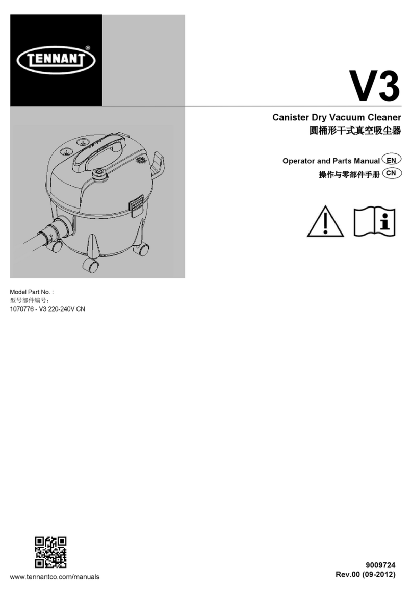 Tennant V3 Operator and parts manual