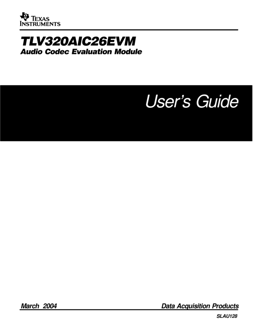 Texas Instruments TLV320AIC26EVM user guide