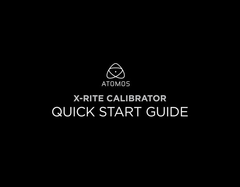Atomos X-Rite quick start guide