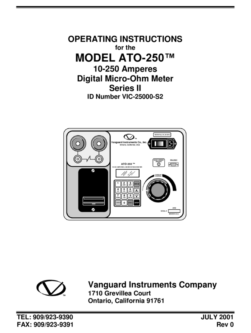Vanguard Instruments II Series User manual