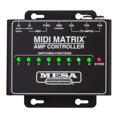 MESA ENGINEERING MIDI MATRIX owner's manual