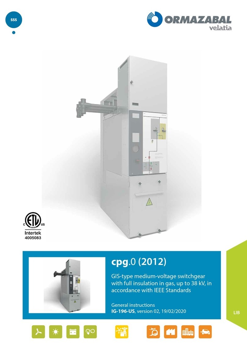 Ormazabal velatia cpg.0 General instructions
