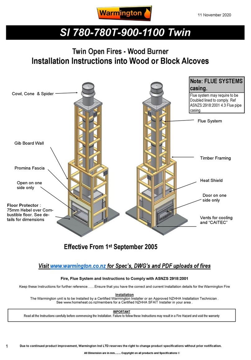 Warmington SI 780 Twin installation instructions