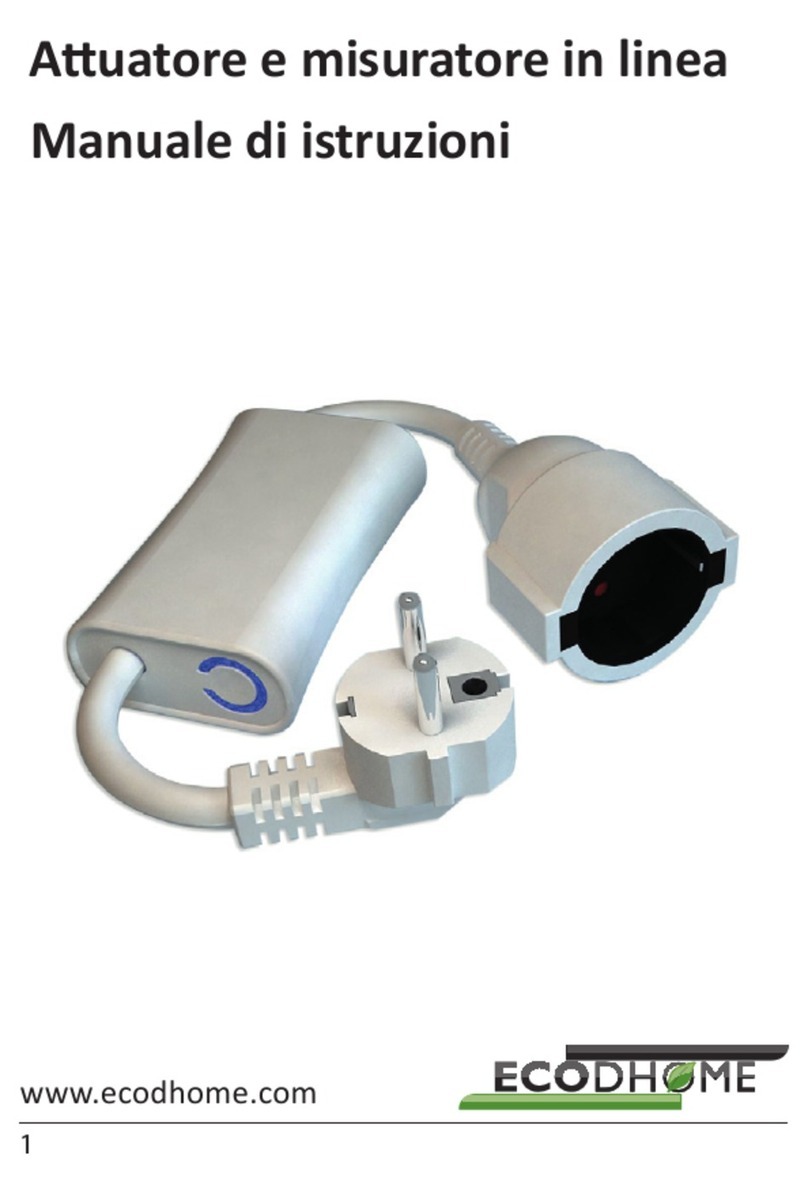 Ecodhome Inline switch and power meter User manual