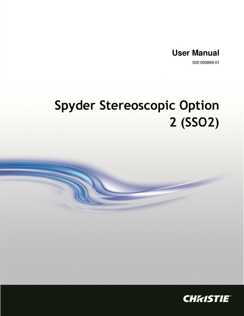 Christie Spyder Stereoscopic Option 2 User manual