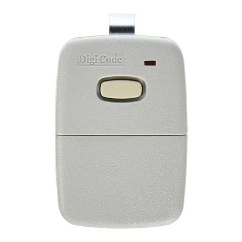 Digi-Code 5010 Programming instructions