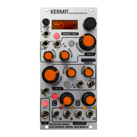 Industrial Music Electronics Kermit Mark III User manual