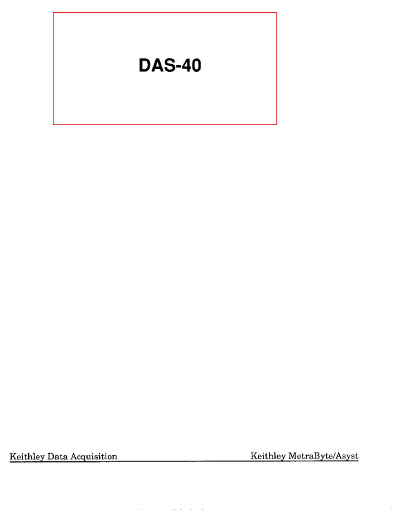 Keithley DAS-40 Series user guide