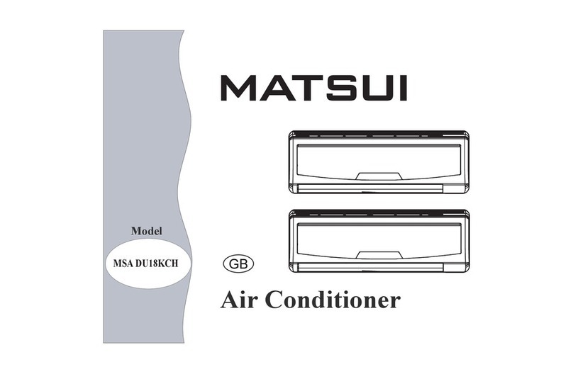 Matsui MSA DU18KCH User manual