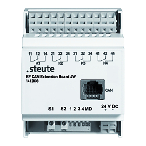 steute RF CAN Extension Board 4W Mounting and wiring instructions
