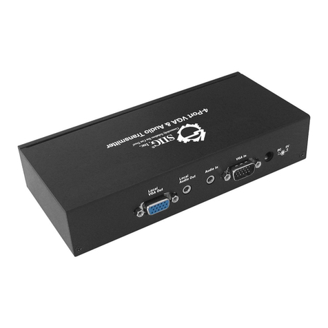 SIIG 4-Port VGA & AudioTransmitter Quick installation guide