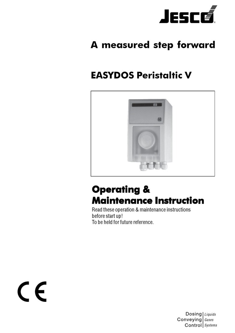 Jesco EASYDOS Peristaltic V Operating & Maintenance Instruction