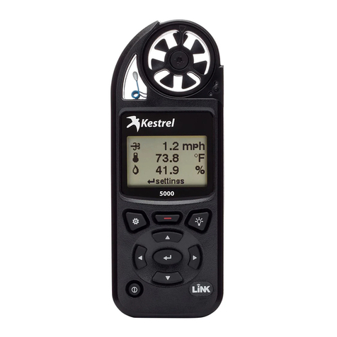 Kestrel 5000 Operating instructions