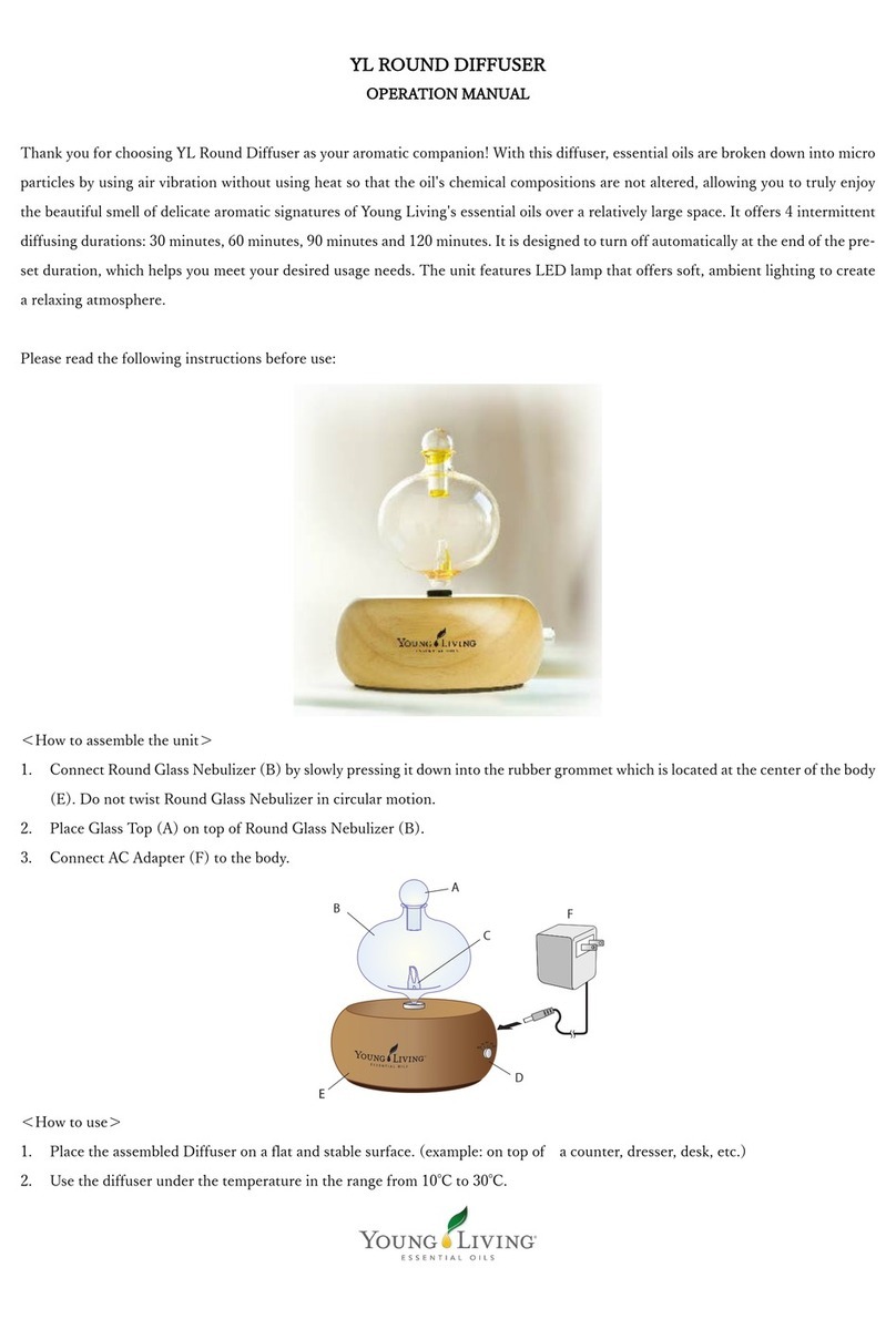 Young Living ROUND DIFFUSER Operation manual Young Living ROUND DIFFUSER Operation manual