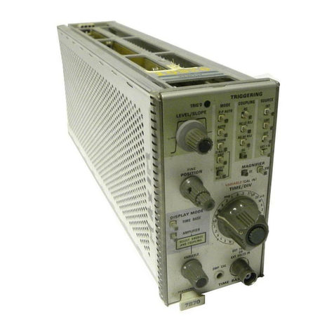 Tektronix 7B70 User manual