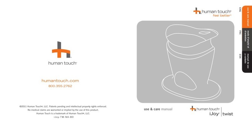 Human Touch iJoy Twist Use & care manual