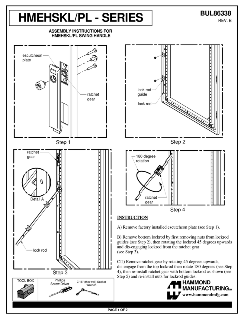 Hammond Manufacturing HMEHSKL Series Assembly instructions