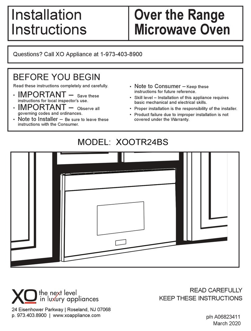 Xo XOOTR24BS installation instructions