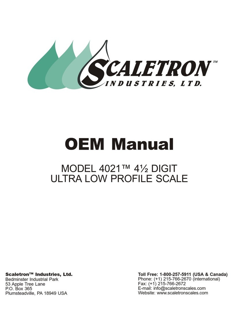 Scaletron 4021 Oem manual