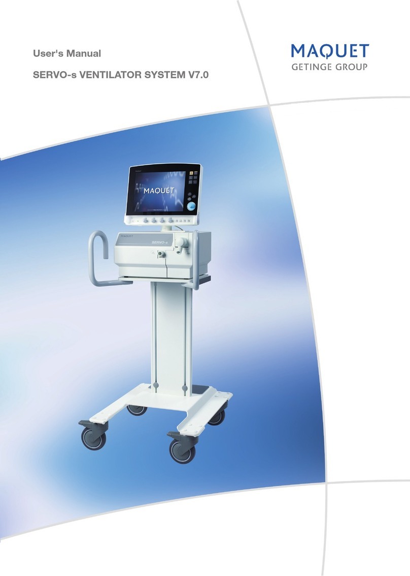 GETINGE GROUP Maquet SERVO-s VENTILATOR SYSTEM V7.0 user manual