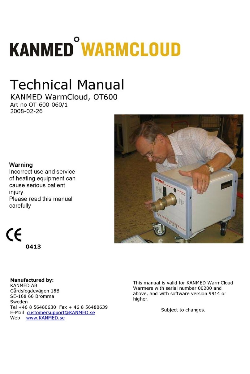 Kanmed WarmCloud OT-600 Technical manual
