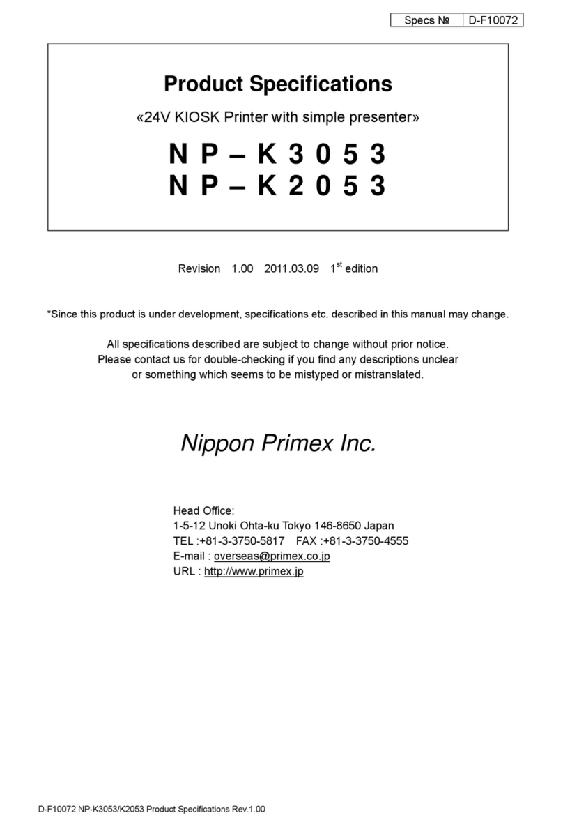 Nippon Primex NP-K3053 Installation instructions