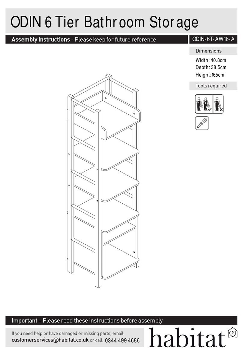 Habitat ODIN 6 Tier Bathroom Storage User manual