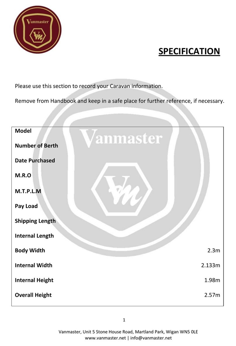 Vanmaster Accolade 480 User manual