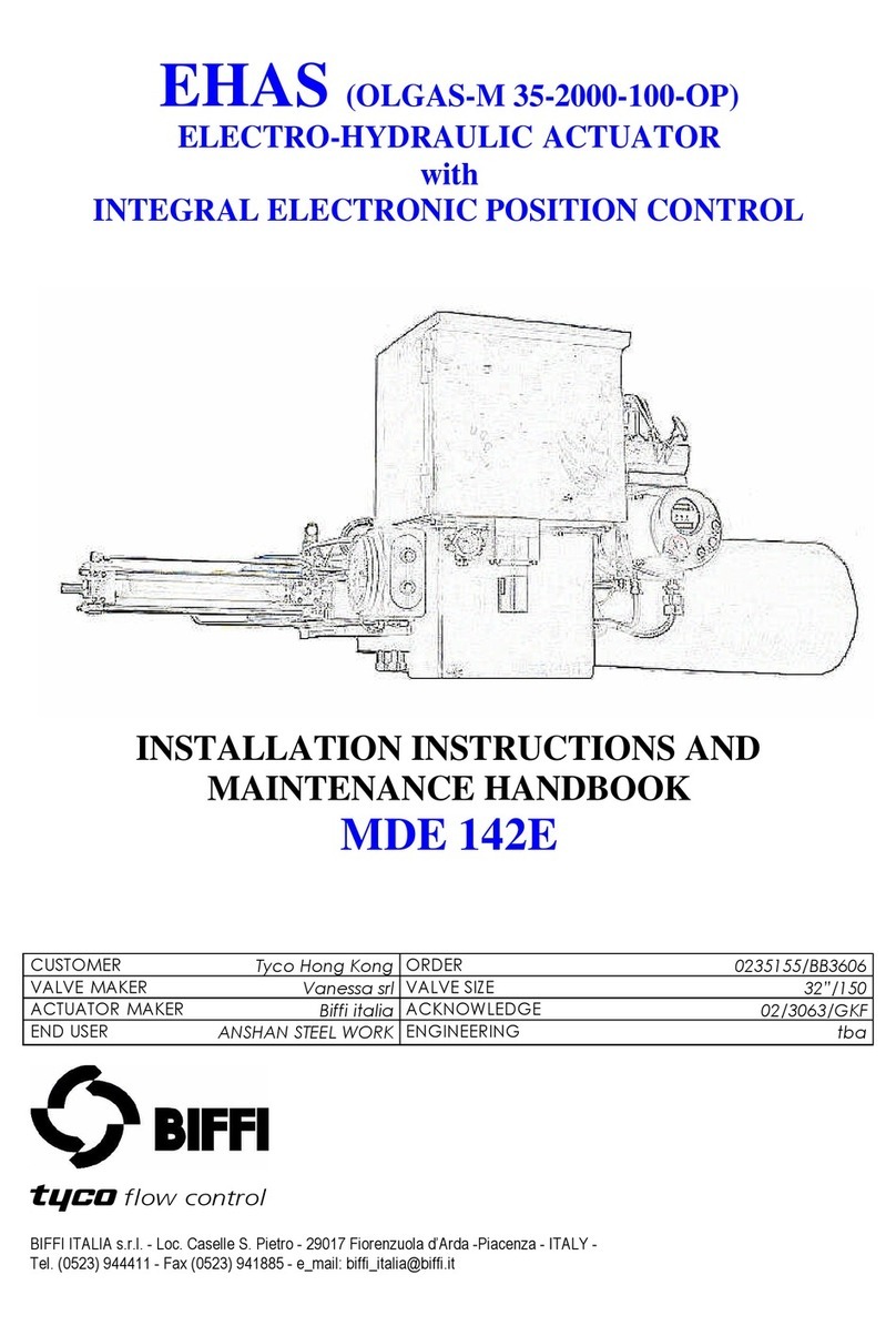 Tyco BIFFI EHAS Series Instructions for use