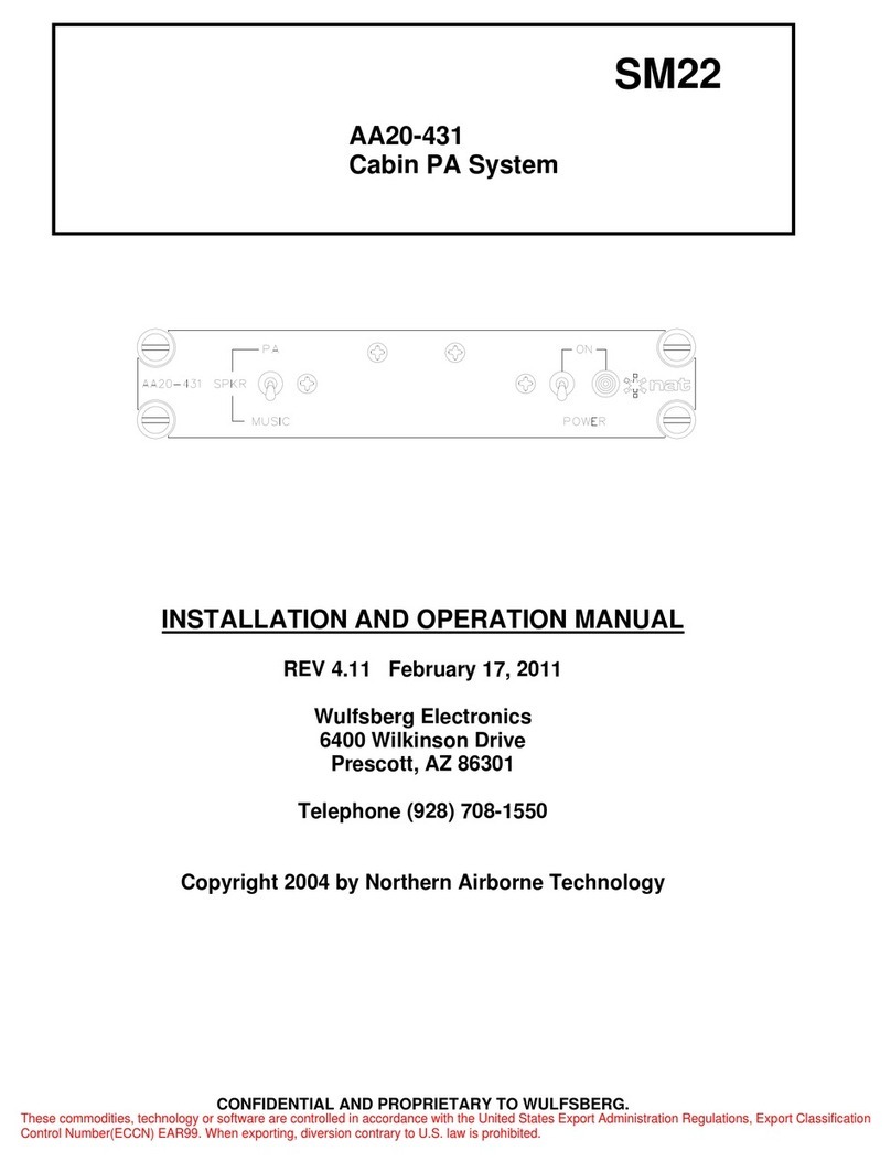 Nat AA20-431 Installation and operation manual