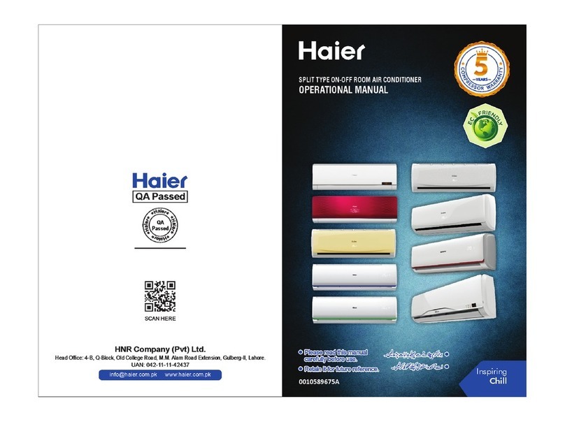 Haier HSU-12LNA/022L(W) Quick start guide