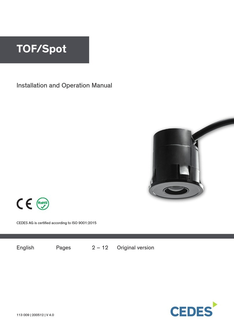 Cedes TOF/Spot Installation and operation manual