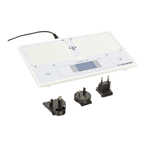 Gilson Trackman User manual