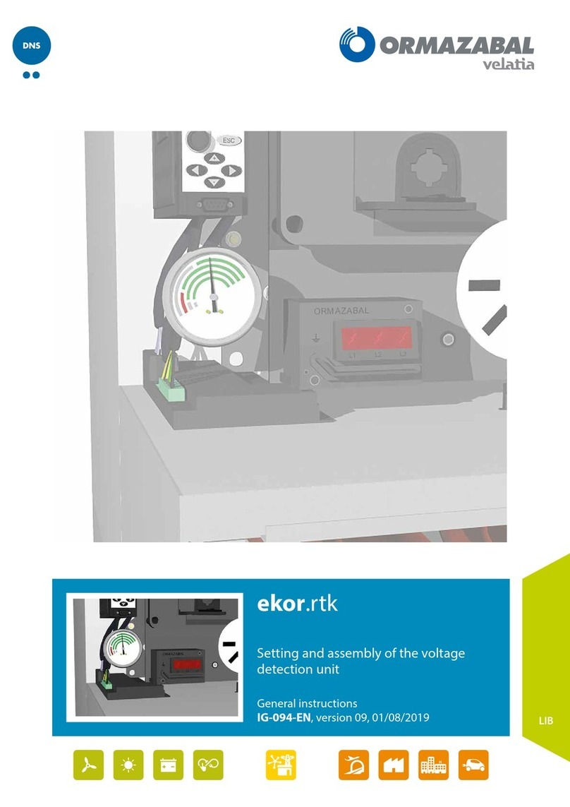 Velatia ORMAZABAL ekor.rtk Instruction manual